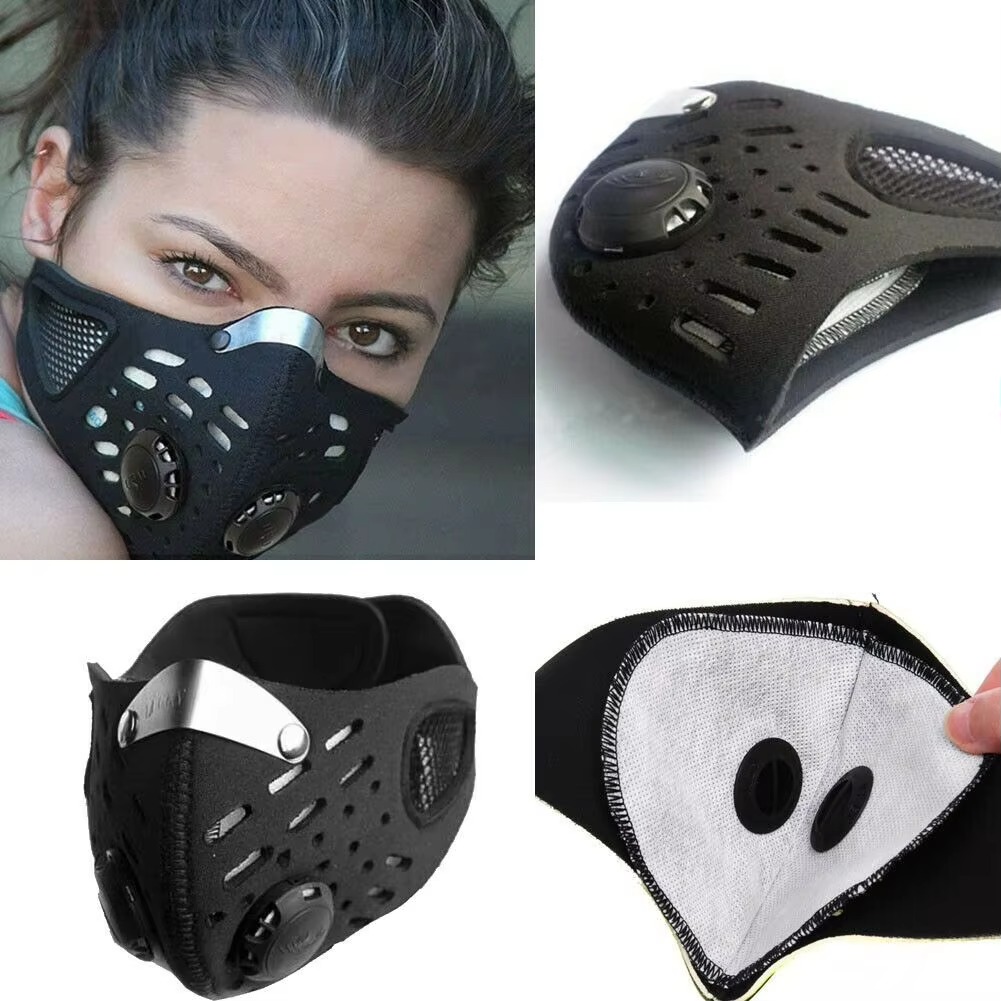 Anti Pollution Mask - 1 adet Çıkarılabilir Filtreli Yüz Maskesi,