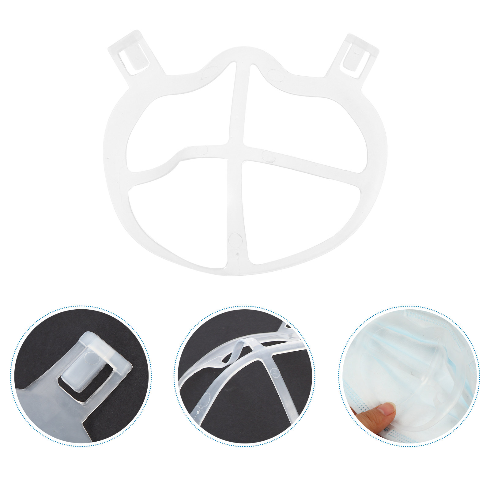 Silicone Mask Bracket - 10 Adet Silikon Maske Tutucu İç