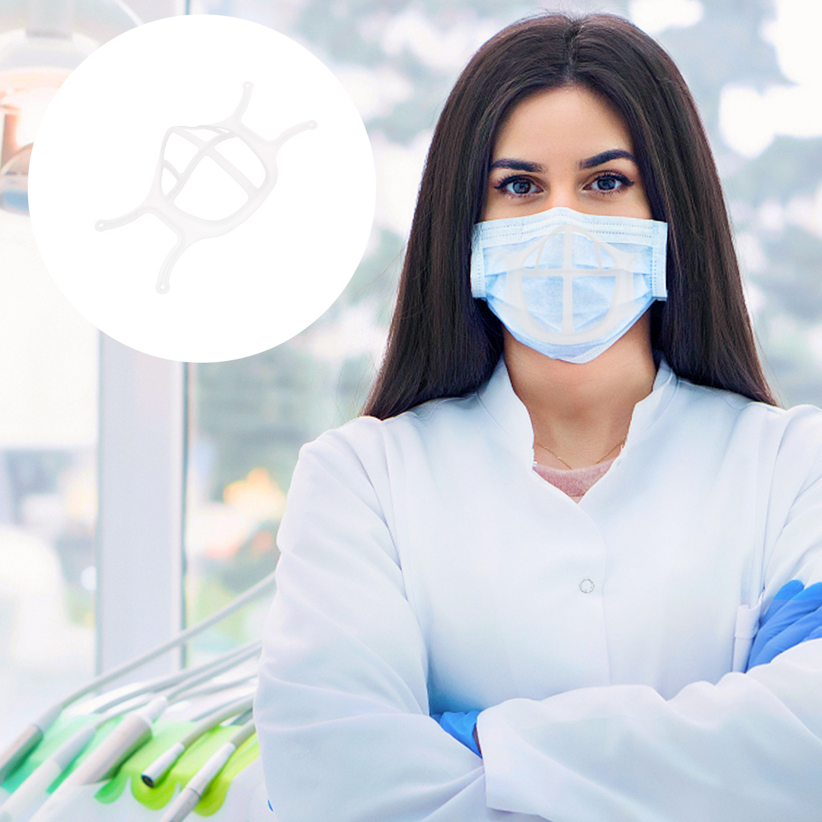 Silicone Mask Bracket - 5 adet maske iç braketi silikon