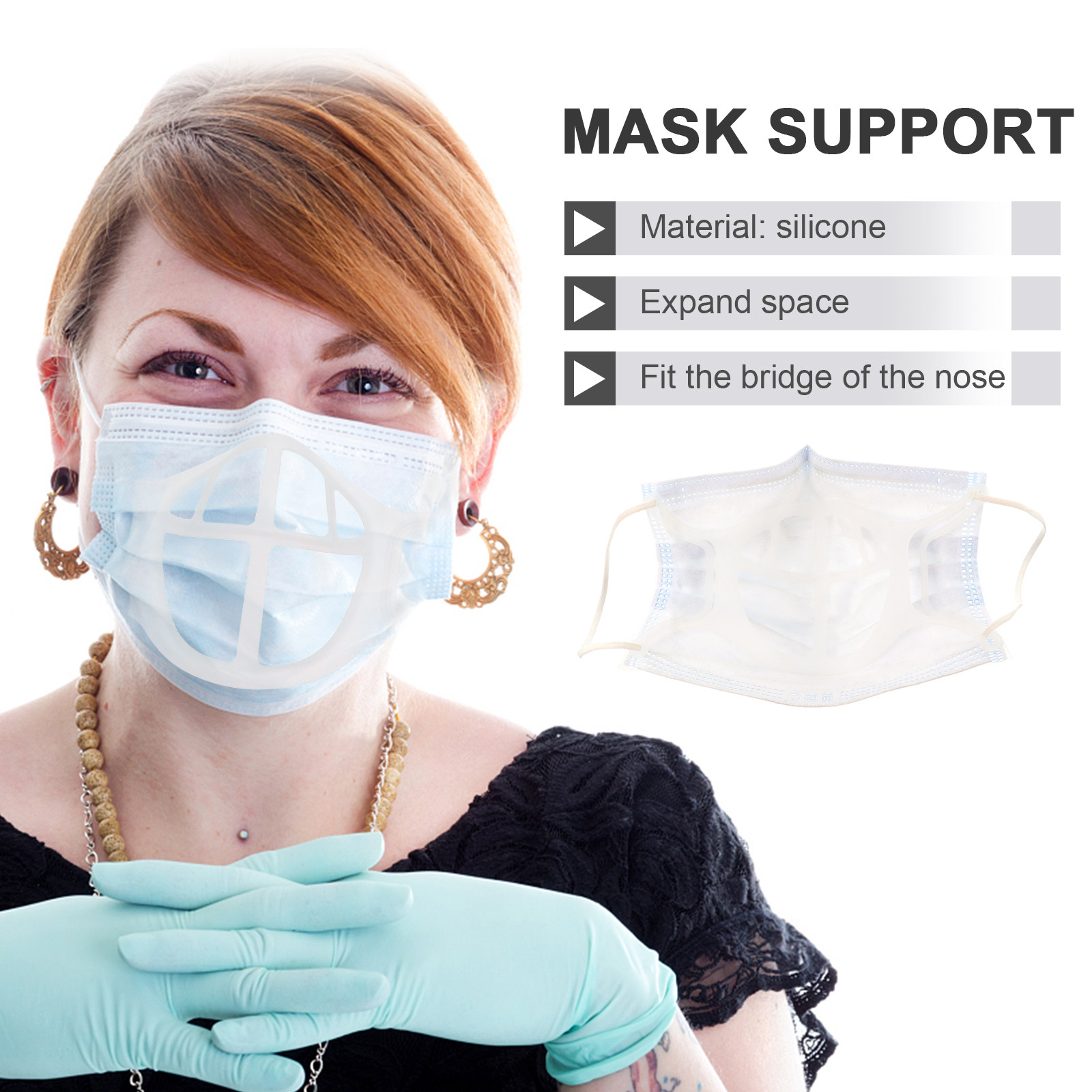 5 Adet Maske Braketi Silikon 3 - Silicone Mask Bracket incelemesi ve fiyatı